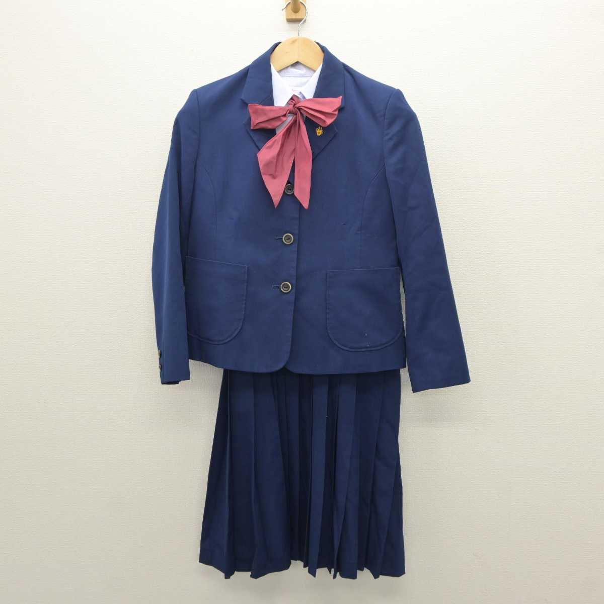 中古】高知県 高知大学教育学部附属中学校 女子制服 4点 (ブレザー・ジャンパースカート・シャツ) sf035712 | 中古制服通販パレイド