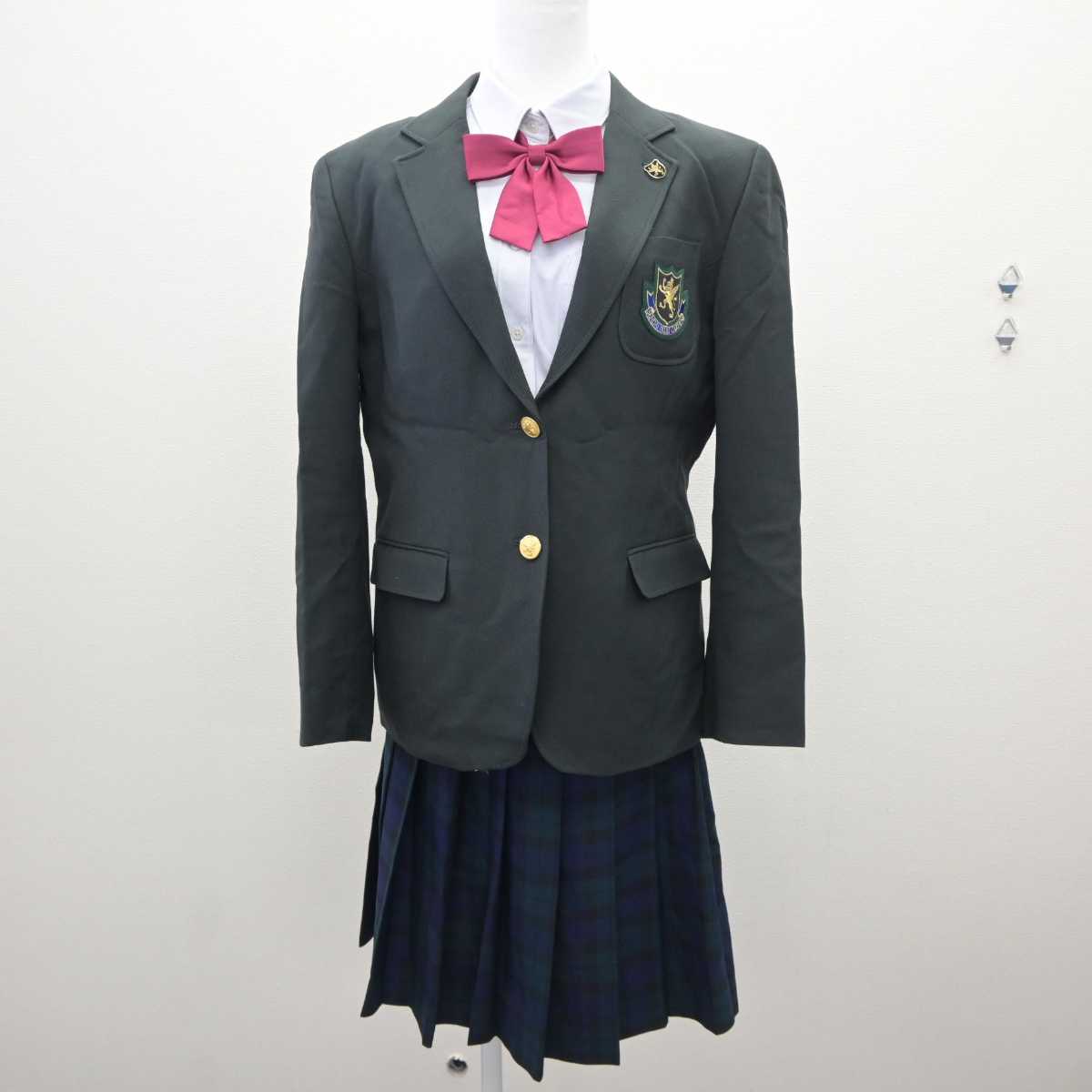 【中古】宮城県 仙台育英学園高等学校 女子制服 6点 (ブレザー・シャツ・スカート) sf035761