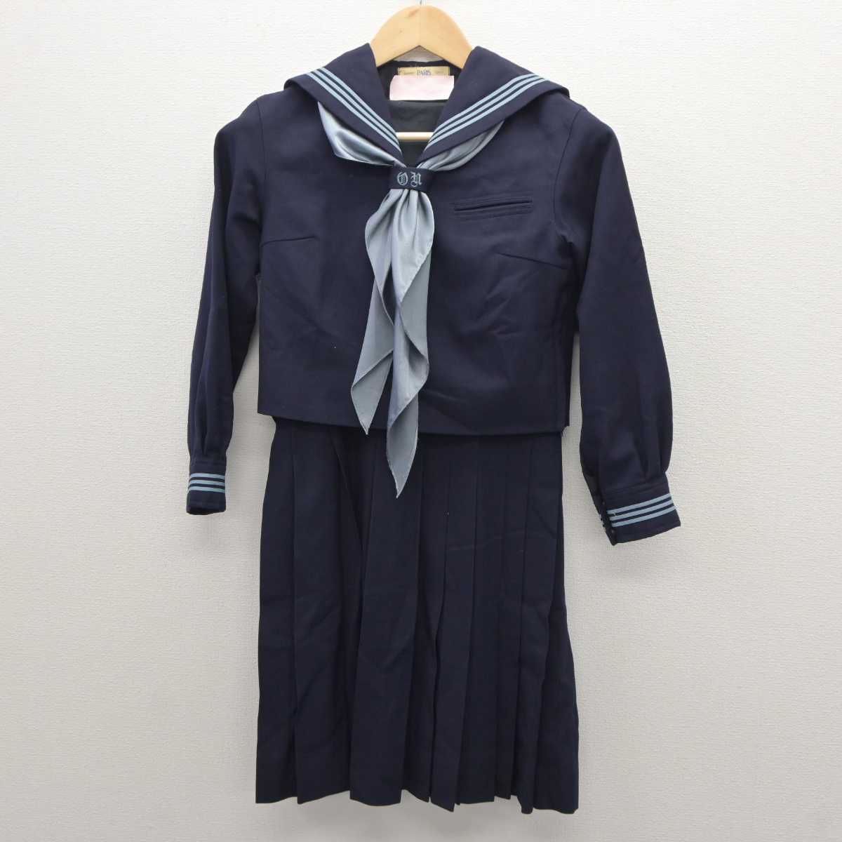 ▽東京都 大妻中野中学校 冬生地スカート(W70×L63) 女子制服卒業生の保管品 - 一般