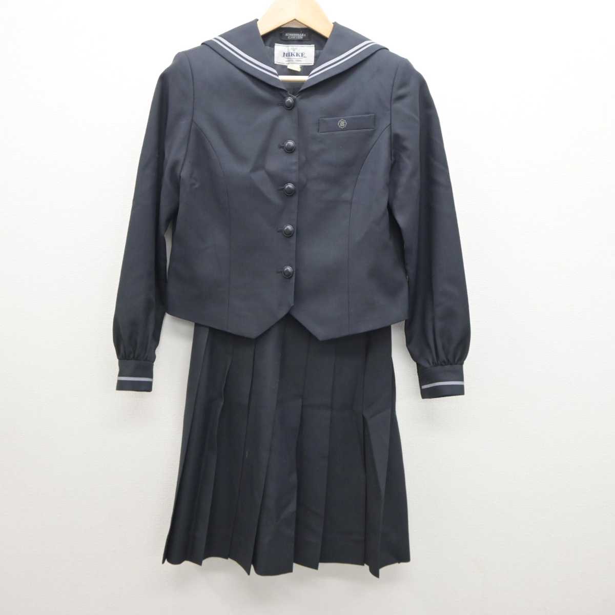 中古】愛知県 名古屋女子大学高等学校 女子制服 2点 (セーラー服