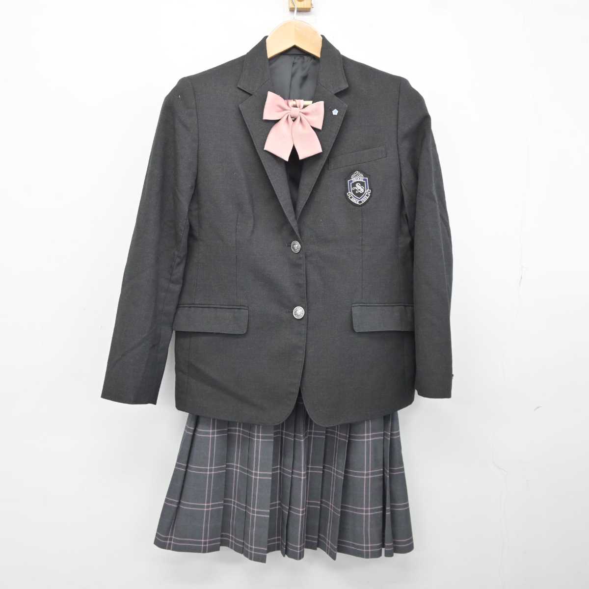 【中古】大阪府 大阪成蹊女子高等学校 女子制服 4点 (ブレザー・ニット・スカート) sf039958