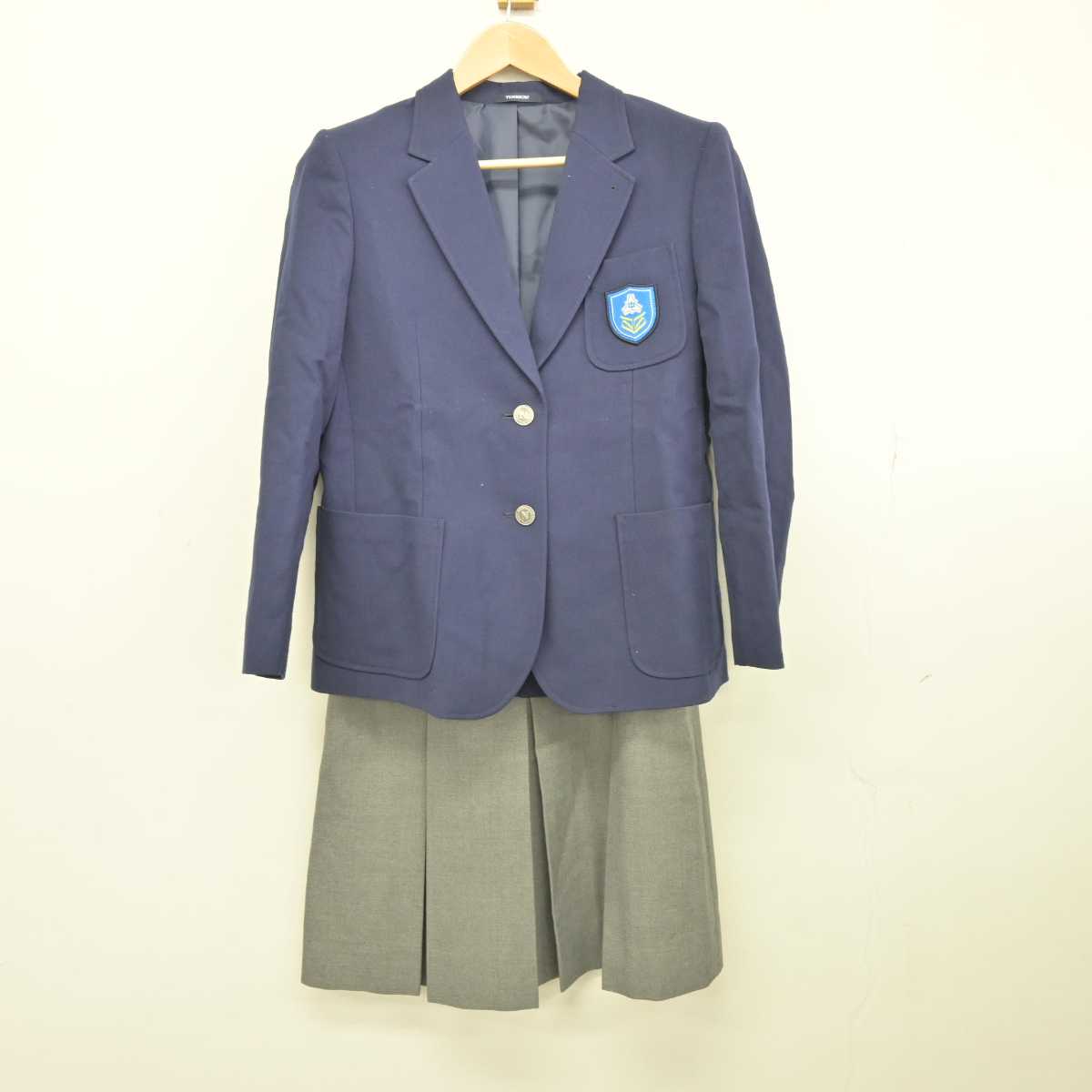 【中古】宮城県 仙台市立西山中学校 女子制服 5点 (ブレザー・スカート) sf040022