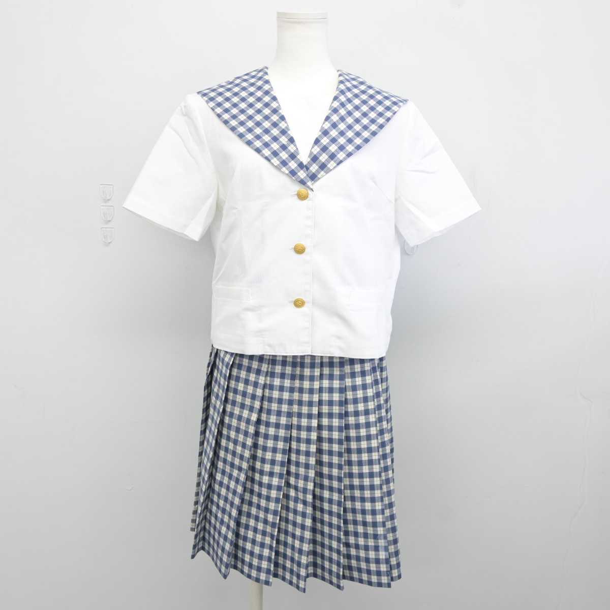 【中古】宮城県 聖和学園高等学校 女子制服 5点 (セーラー服・スカート) sf040172