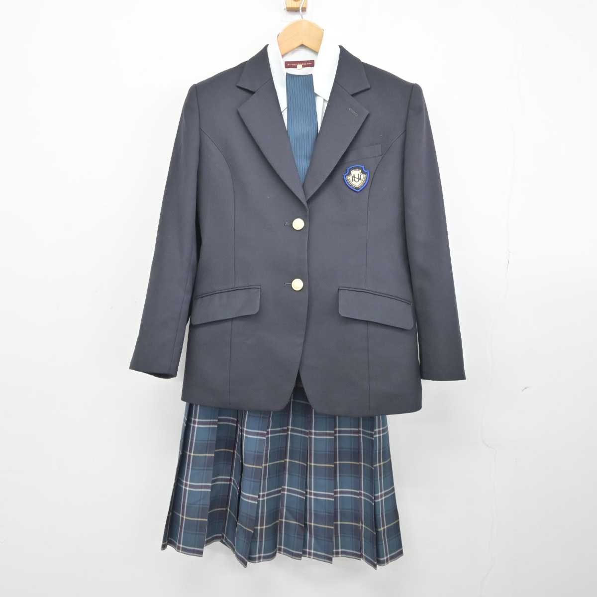 中古】長野県 上田西高等学校 女子制服 4点 (ブレザー・シャツ