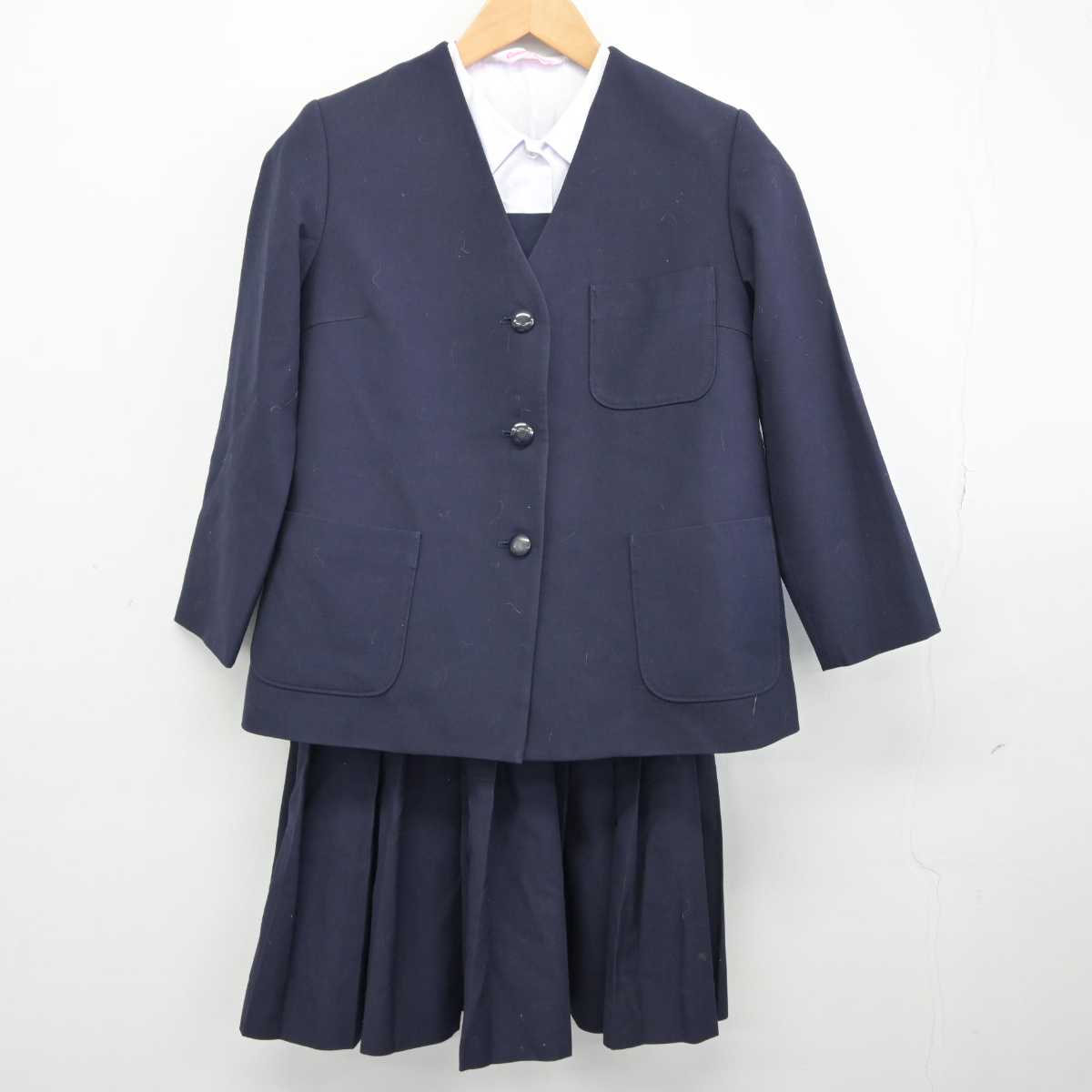 割引発見 牛久第一中学校 中古】茨城県 女子制服 (ブレザー・シャツ 4点 学生服