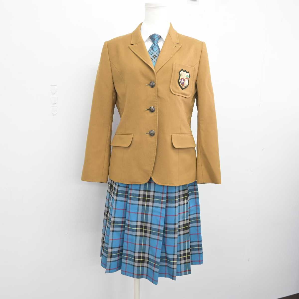 【中古】熊本県 熊本マリスト学園高等学校 女子制服 5点 (ブレザー・ニット・シャツ・スカート) sf040614