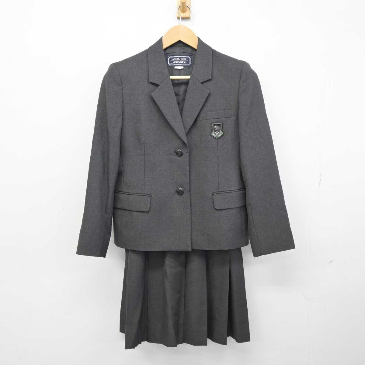 【中古】埼玉県 星野高等学校共学部 女子制服 3点 (ブレザー・ベスト・スカート) sf040633