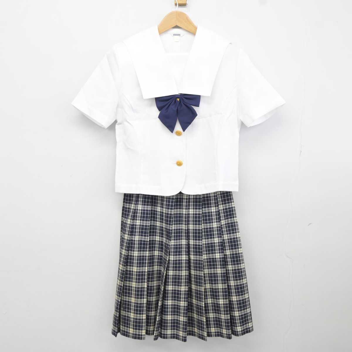 【中古】埼玉県 東京成徳大学深谷高等学校 女子制服 3点 (セーラー服・スカート) sf040681