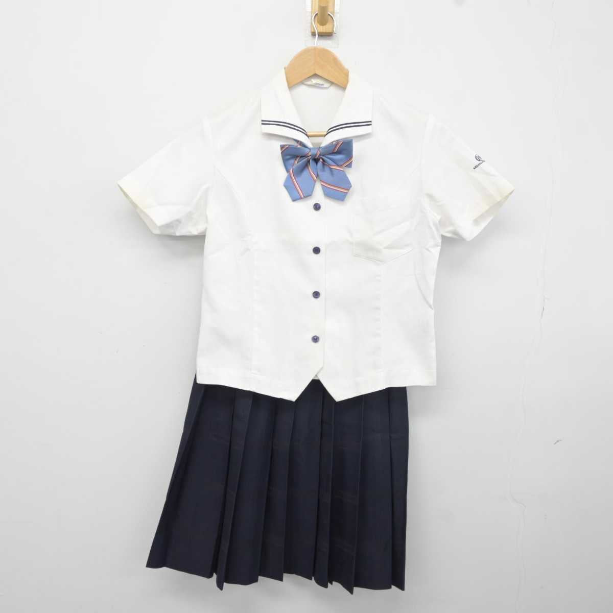 中古】岡山県 岡山東商業高等学校 女子制服 3点 (シャツ・スカート) sf040704 | 中古制服通販パレイド