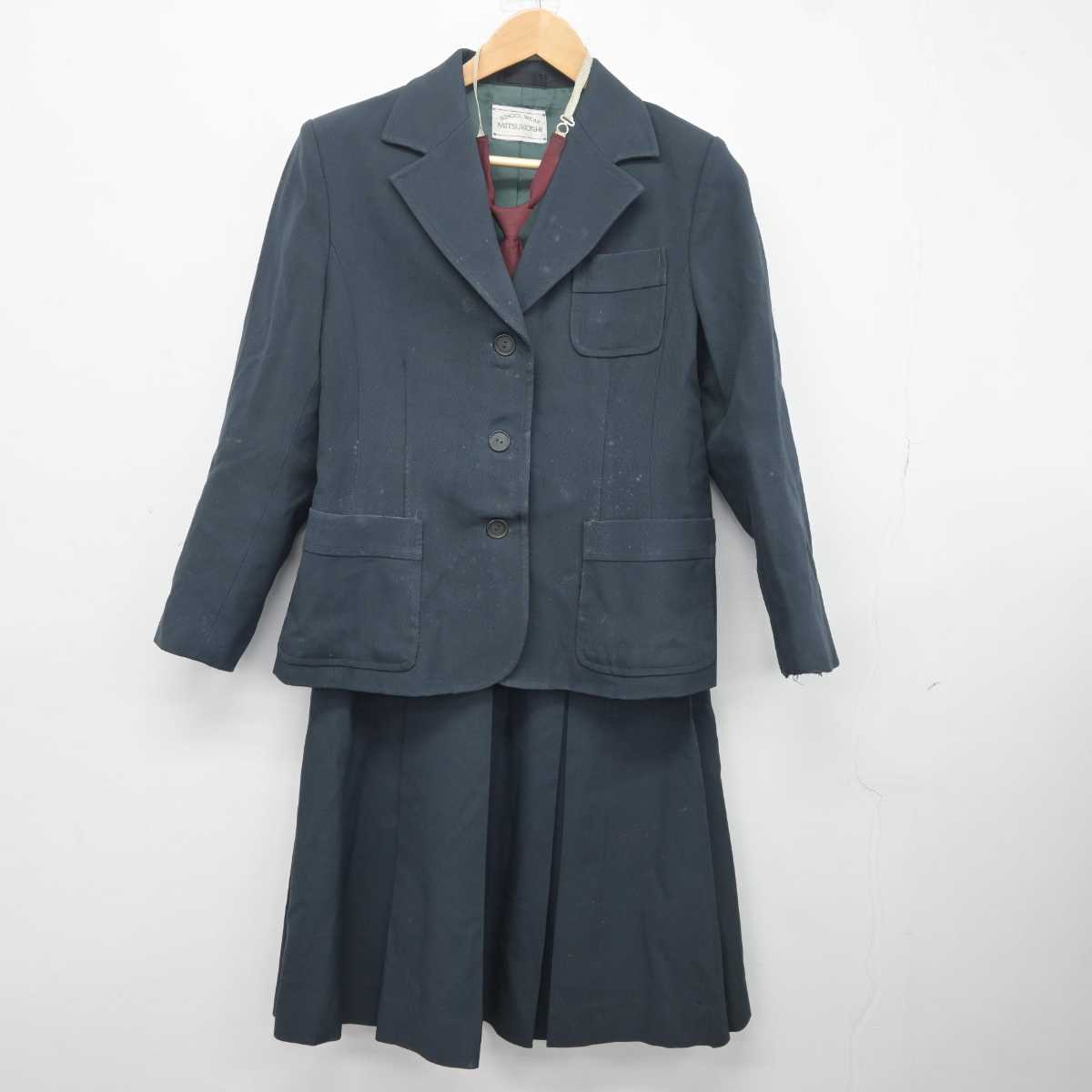 【中古】千葉県 千葉聖心高等学校 女子制服 4点 (ブレザー・ベスト・スカート) sf040796