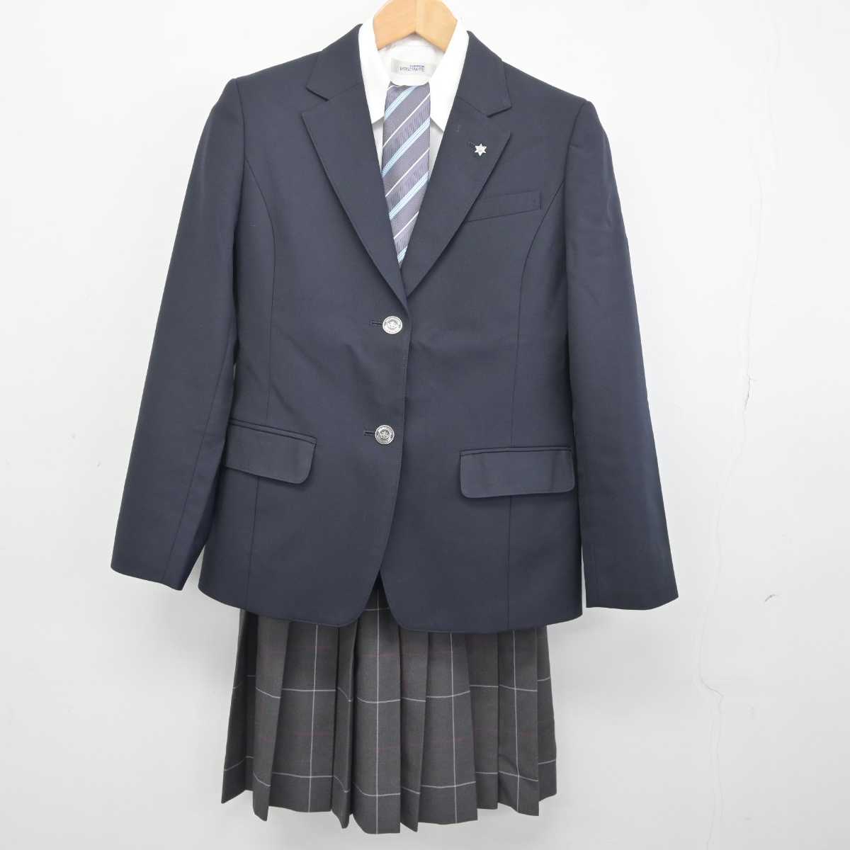 【中古】大阪府 布施高等学校 女子制服 6点 (ブレザー・シャツ・スカート) sf040901