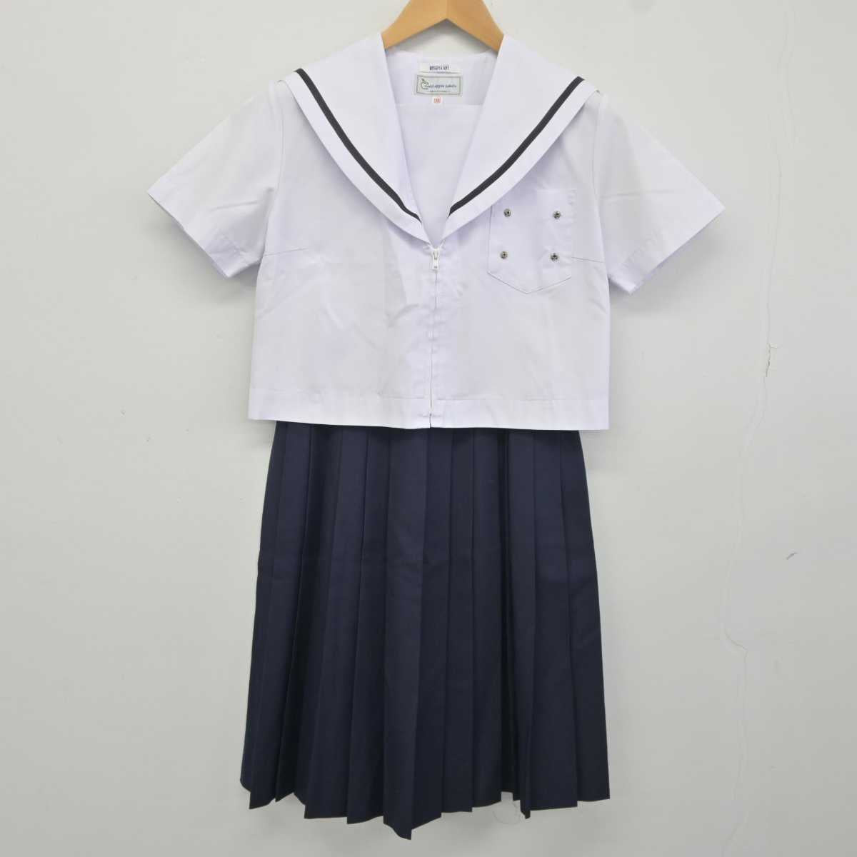 【中古】愛知県 豊明市立栄中学校 女子制服 2点 (セーラー服・スカート) sf041005