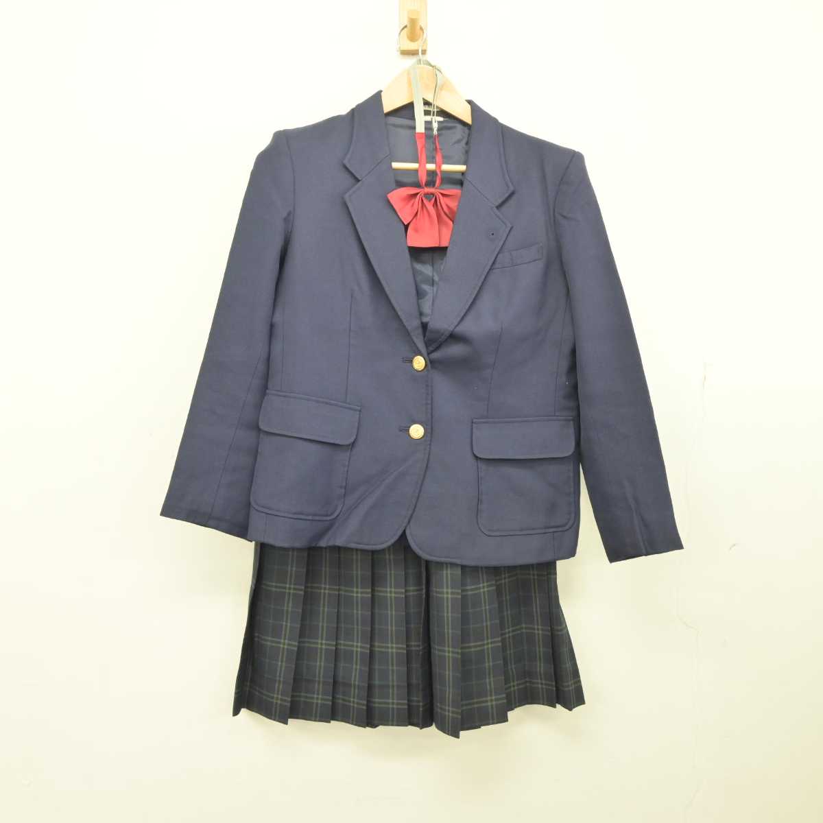 【中古】埼玉県 栄進中学校 女子制服 3点 (ブレザー・スカート) sf041271