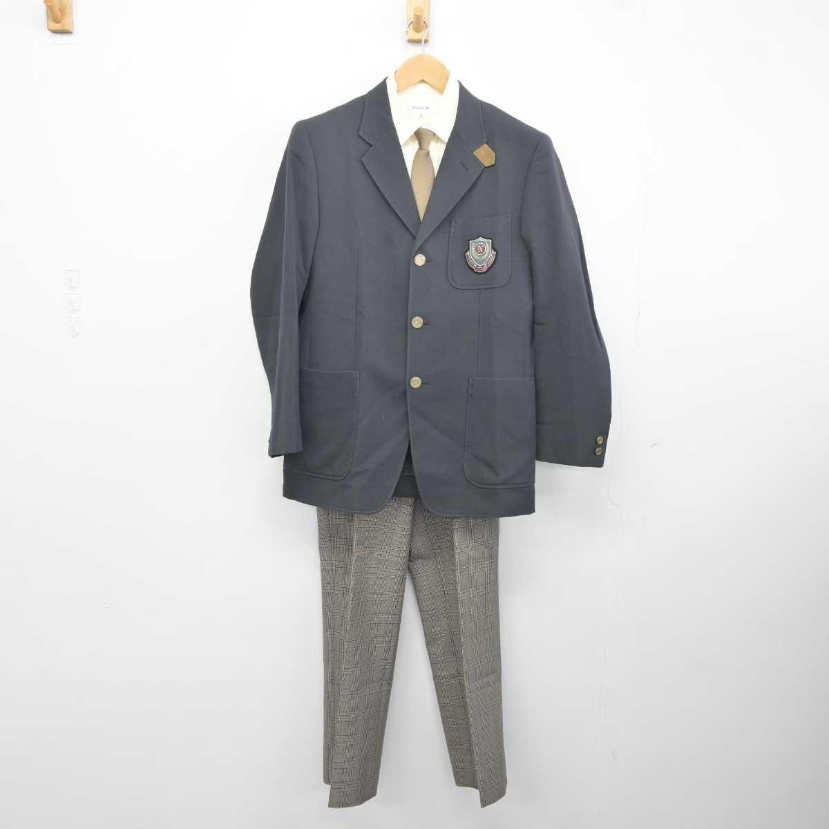 中古】茨城県 土浦日本大学高等学校 男子制服 6点 (ブレザー・ニット・シャツ・ズボン) sf041425 | 中古制服通販パレイド