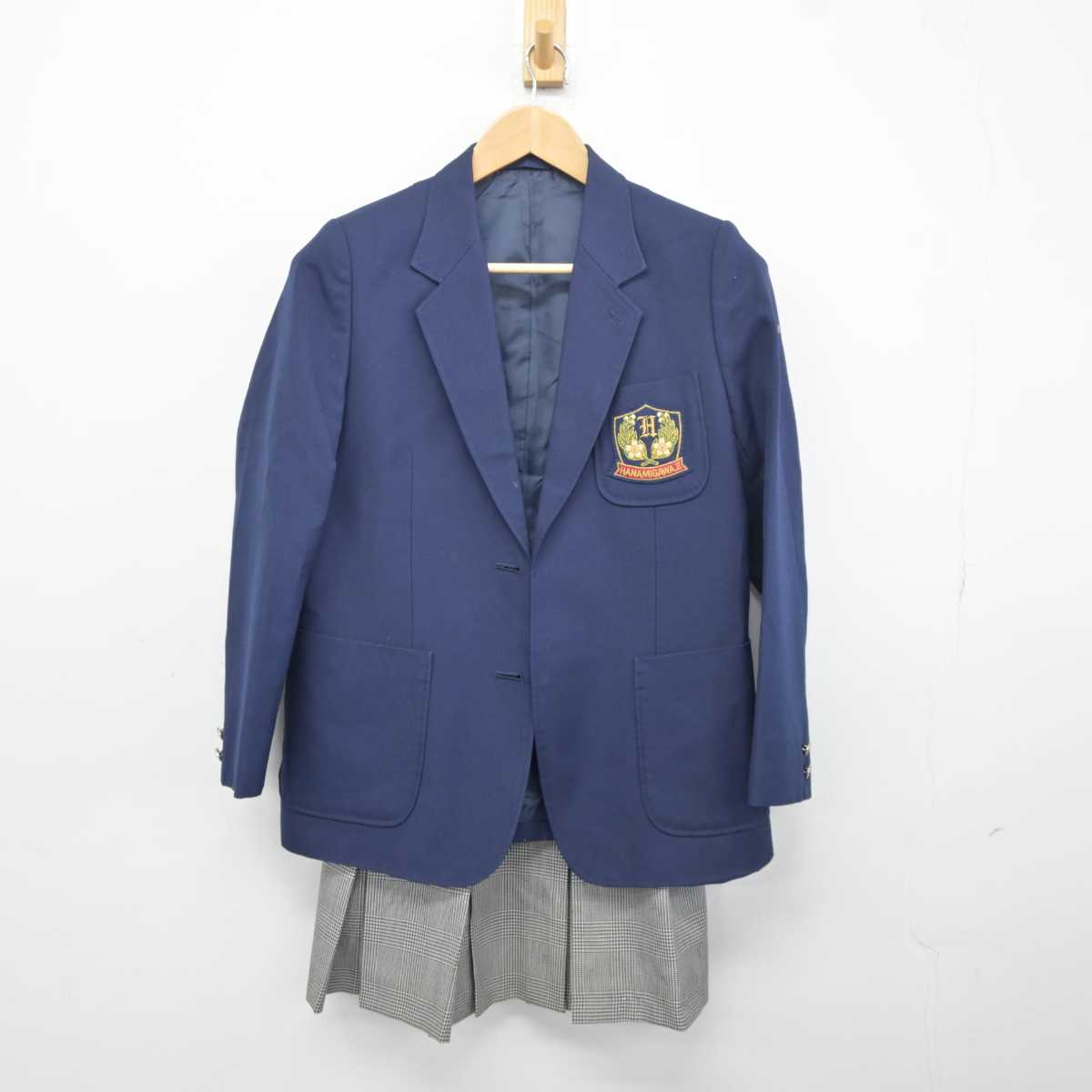 中古】千葉県 花見川第3中学校 女子制服 3点 (ブレザー・ベスト