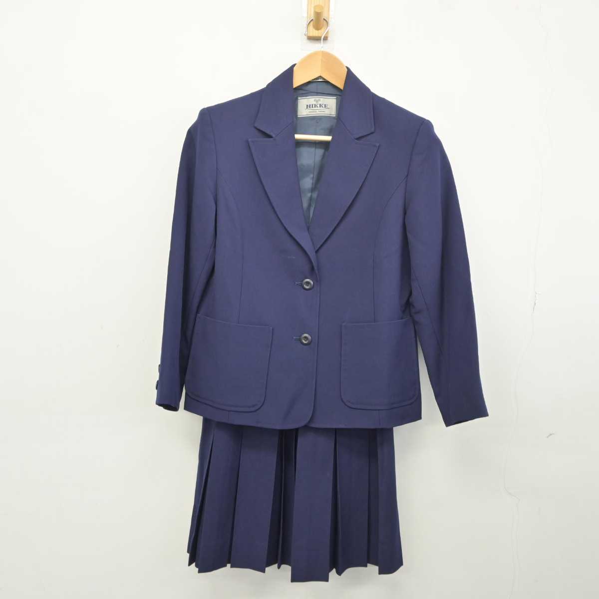 【中古】愛知県 名古屋女子大学高等学校 女子制服 3点 (ブレザー・ベスト・スカート) sf041677