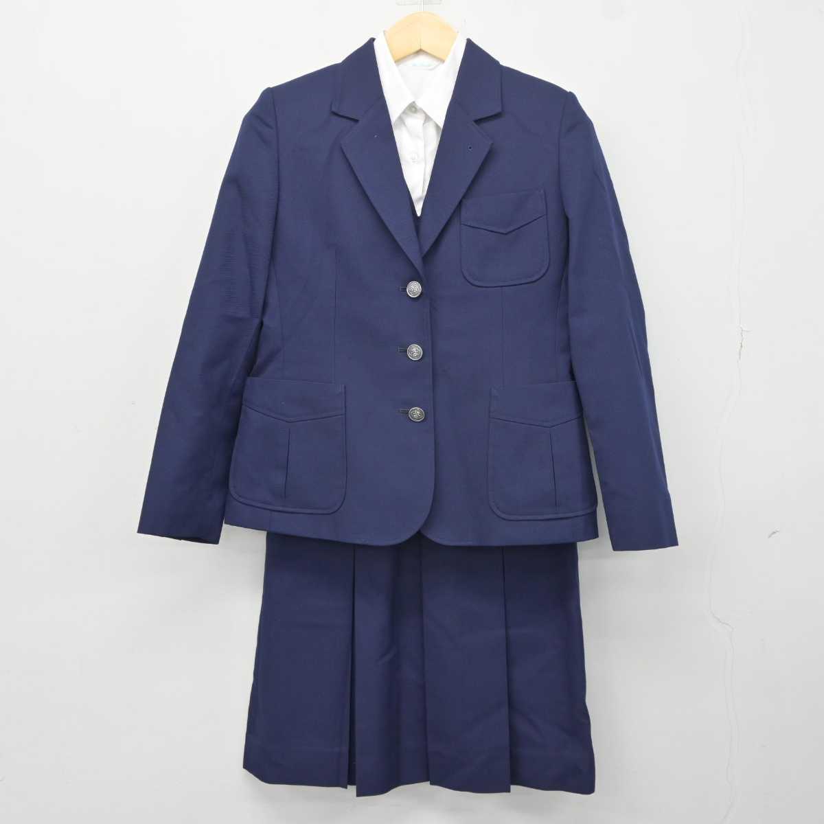 中古】神奈川県 汲沢中学校 女子制服 4点 (ブレザー・シャツ・ベスト・スカート) sf042012 | 中古制服通販パレイド