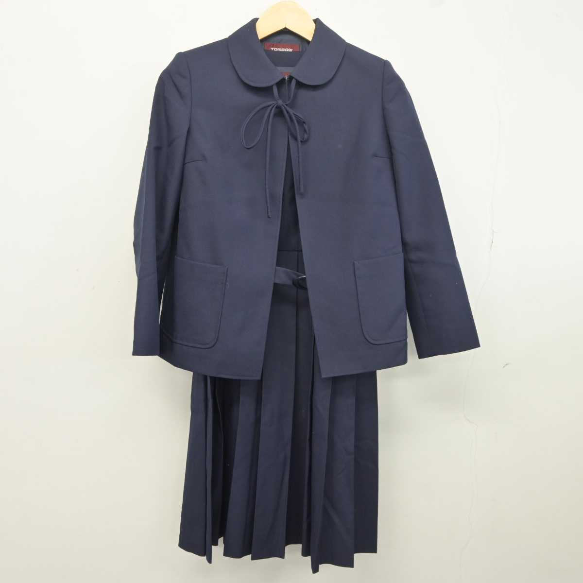 【中古】北海道 啓明中学校 女子制服 3点 (ブレザー・ジャンパースカート) sf042209