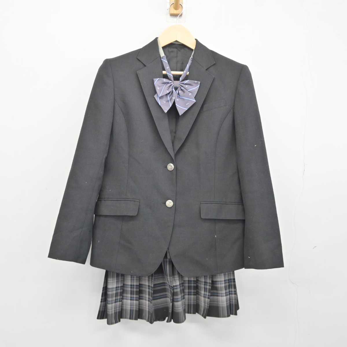 【中古】東京都 大竹高等専修学校 女子制服 3点 (ブレザー・スカート) sf042274