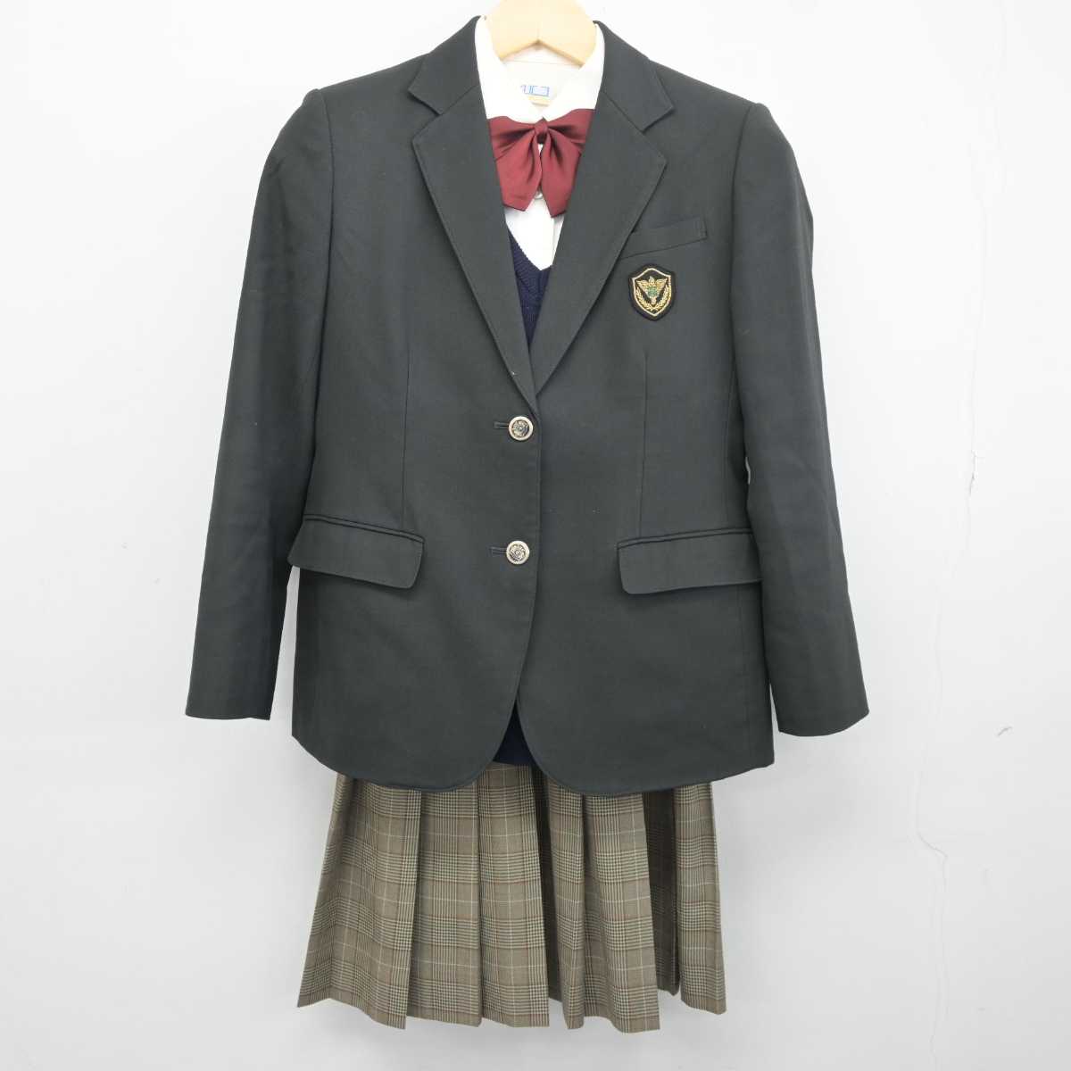 中古】愛知県 半田商業高等学校 女子制服 5点 (ブレザー・シャツ・ニット・スカート) sf042319 | 中古制服通販パレイド