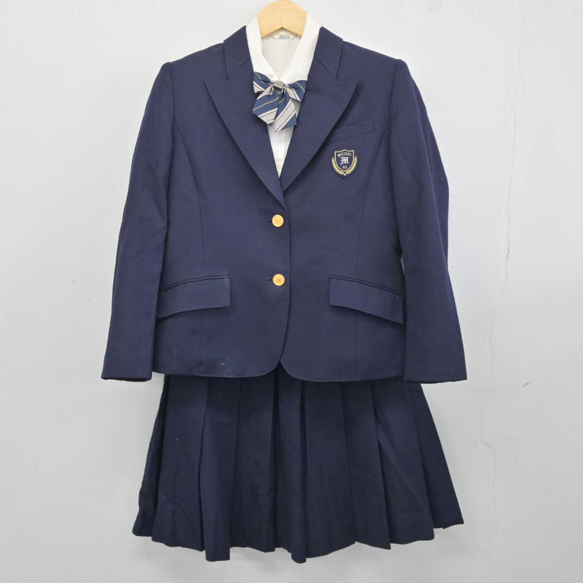 中古制服通販パレイド　中古】東京都　4点　(ブレザー・シャツ・スカート)　明星高等学校　女子制服　sf042401