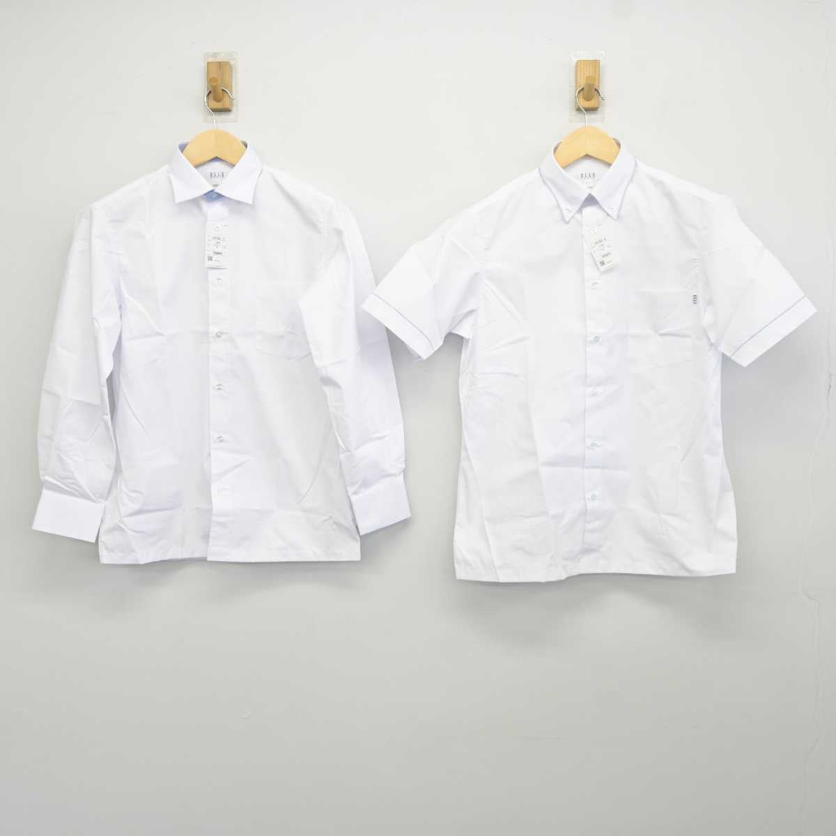 【中古】愛知県 至学館高等学校 男子制服 2点 (シャツ・シャツ) sf042425