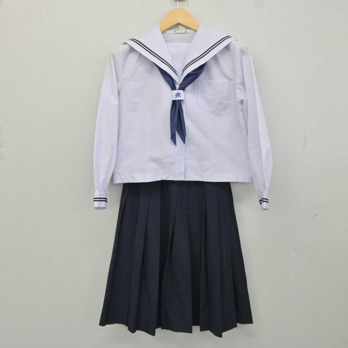 中古】石川県 松任中学校 女子制服 4点 (セーラー服・スカート) sf042458 | 中古制服通販パレイド