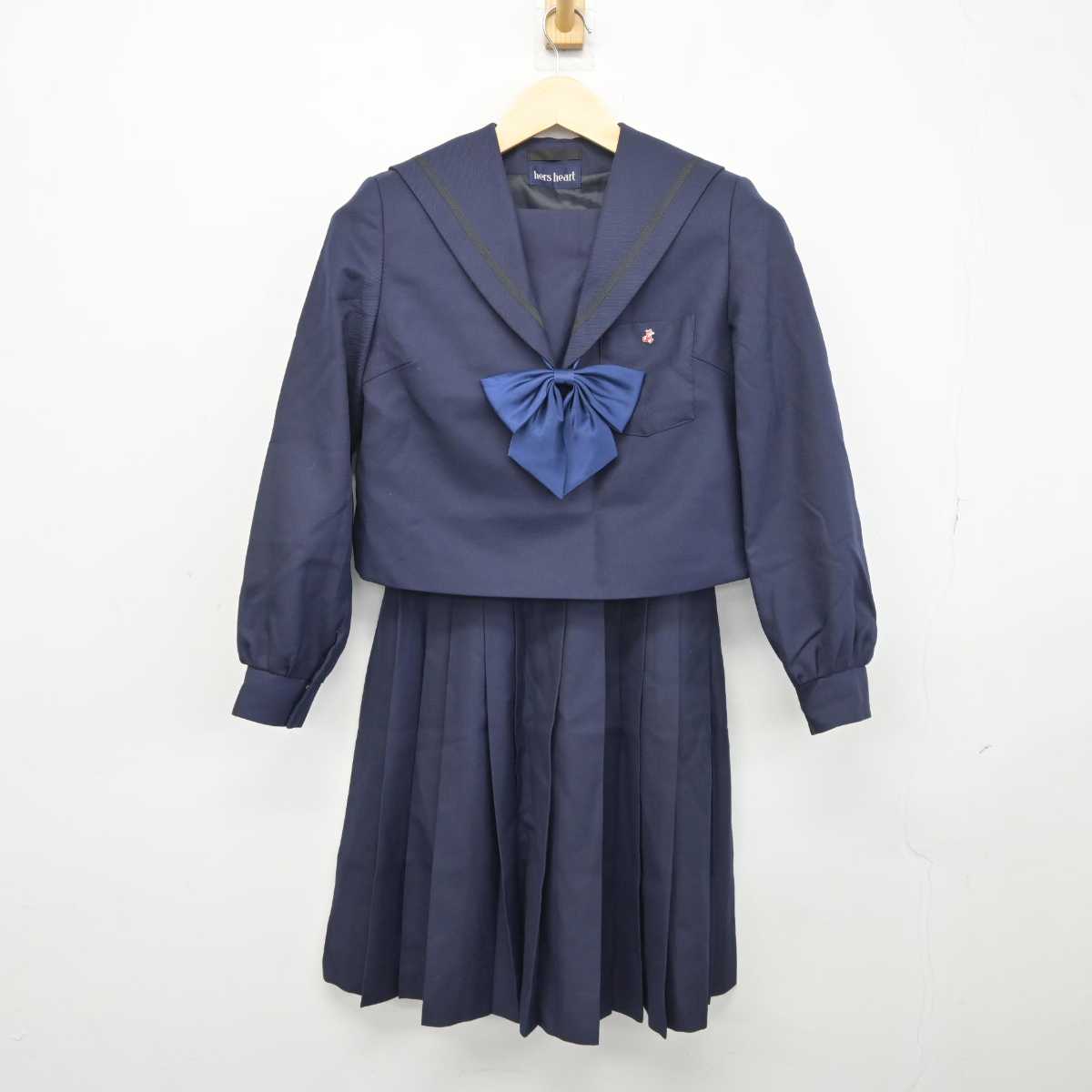 【中古】愛知県 熱田高等学校 女子制服 4点 (セーラー服・スカート) sf042535