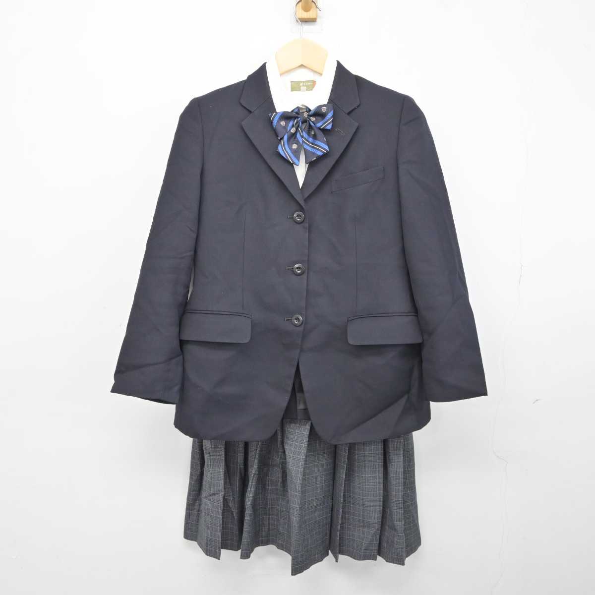 中古】福岡県 伝習館高等学校 女子制服 4点 (ブレザー・シャツ・スカート) sf042786 | 中古制服通販パレイド