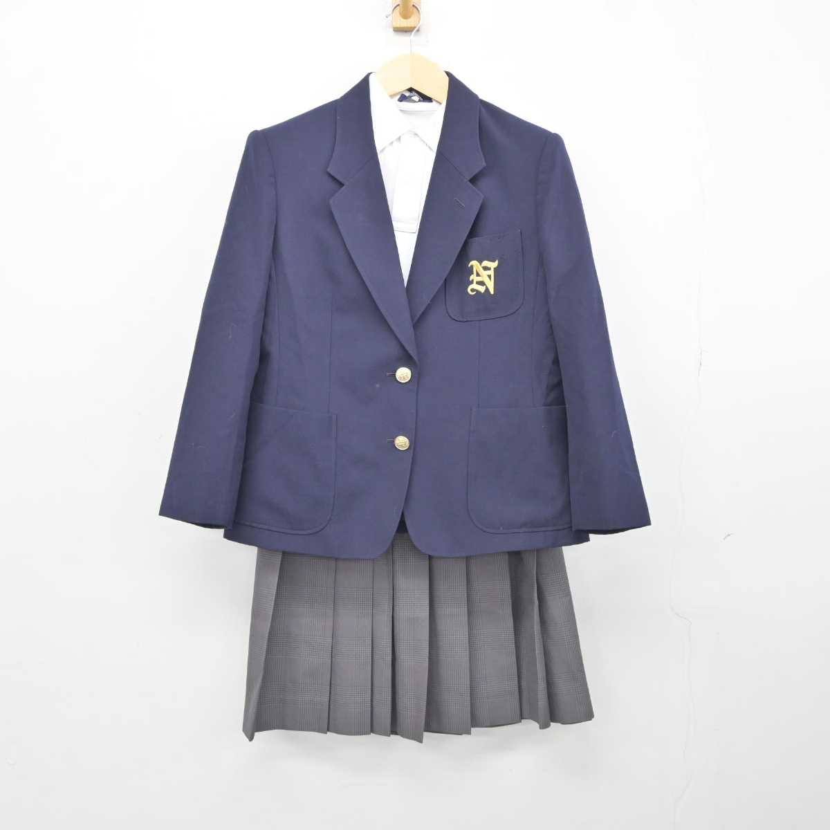 中古】大阪府 長吉西中学校 女子制服 4点 (ブレザー・ニット・シャツ・スカート) sf042805 | 中古制服通販パレイド