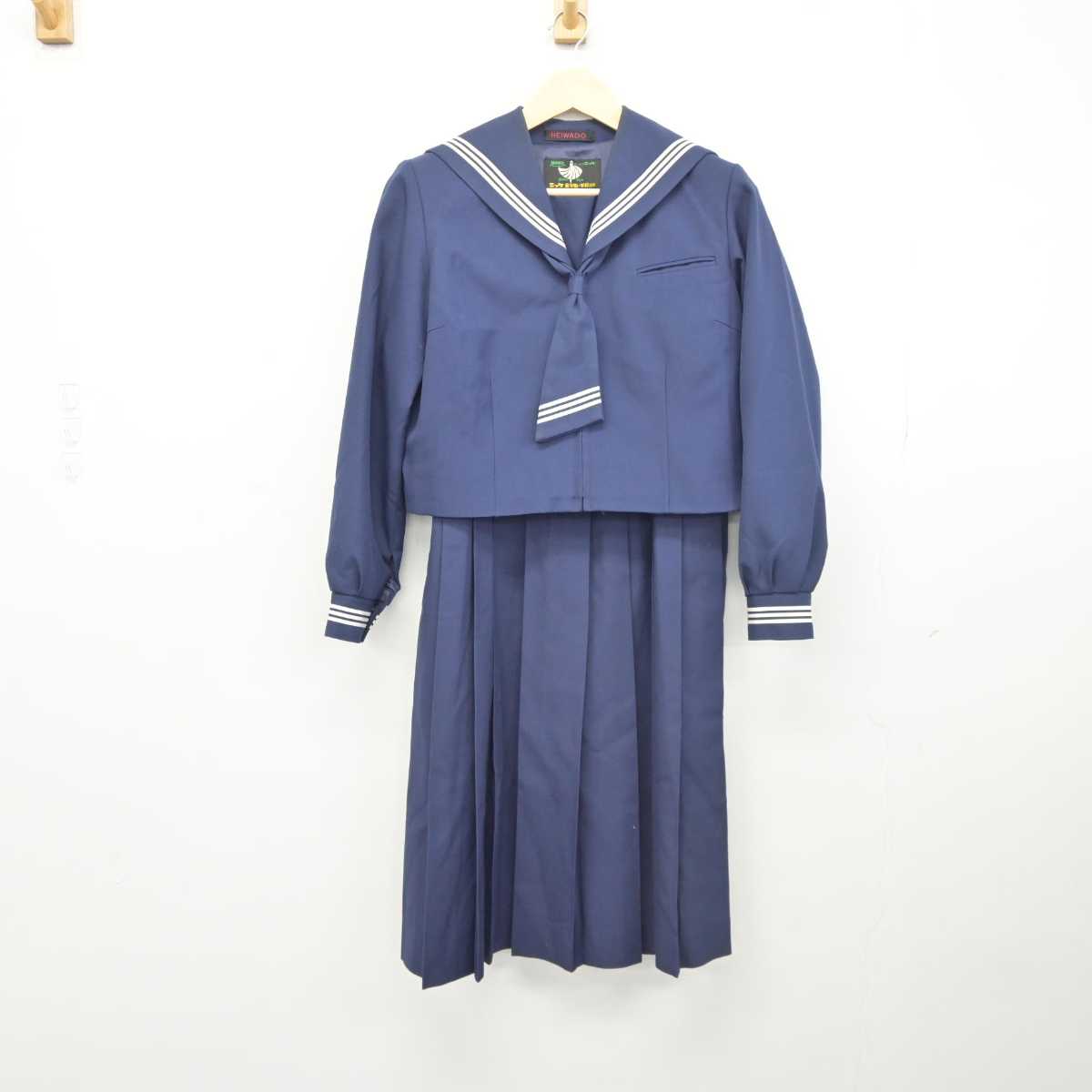 中古】埼玉県 越谷市立武蔵野中学校 女子制服 3点 (セーラー服・ジャンパースカート) sf042811 | 中古制服通販パレイド