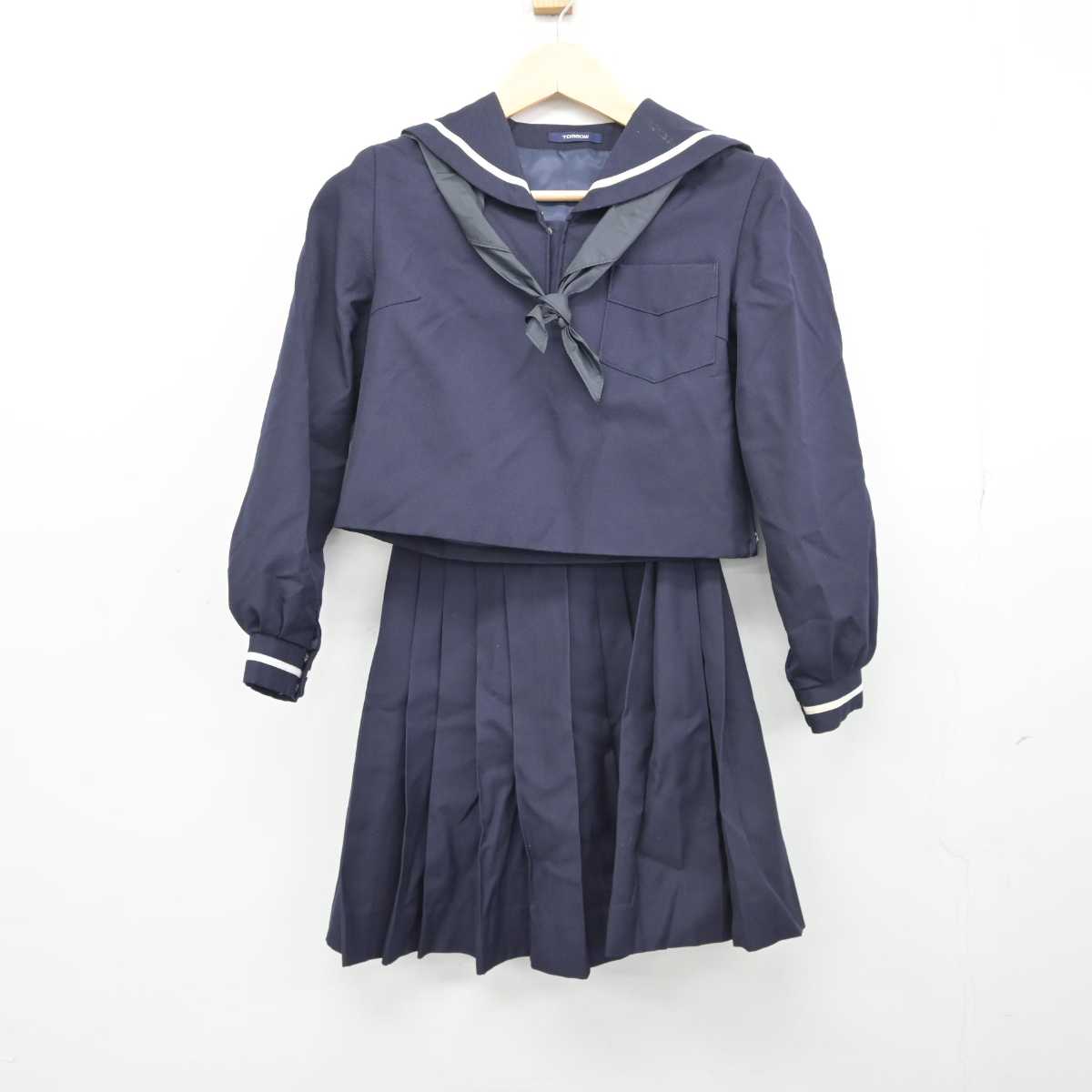 中古】北海道 北星学園女子中学高等学校 女子制服 3点 (セーラー服 