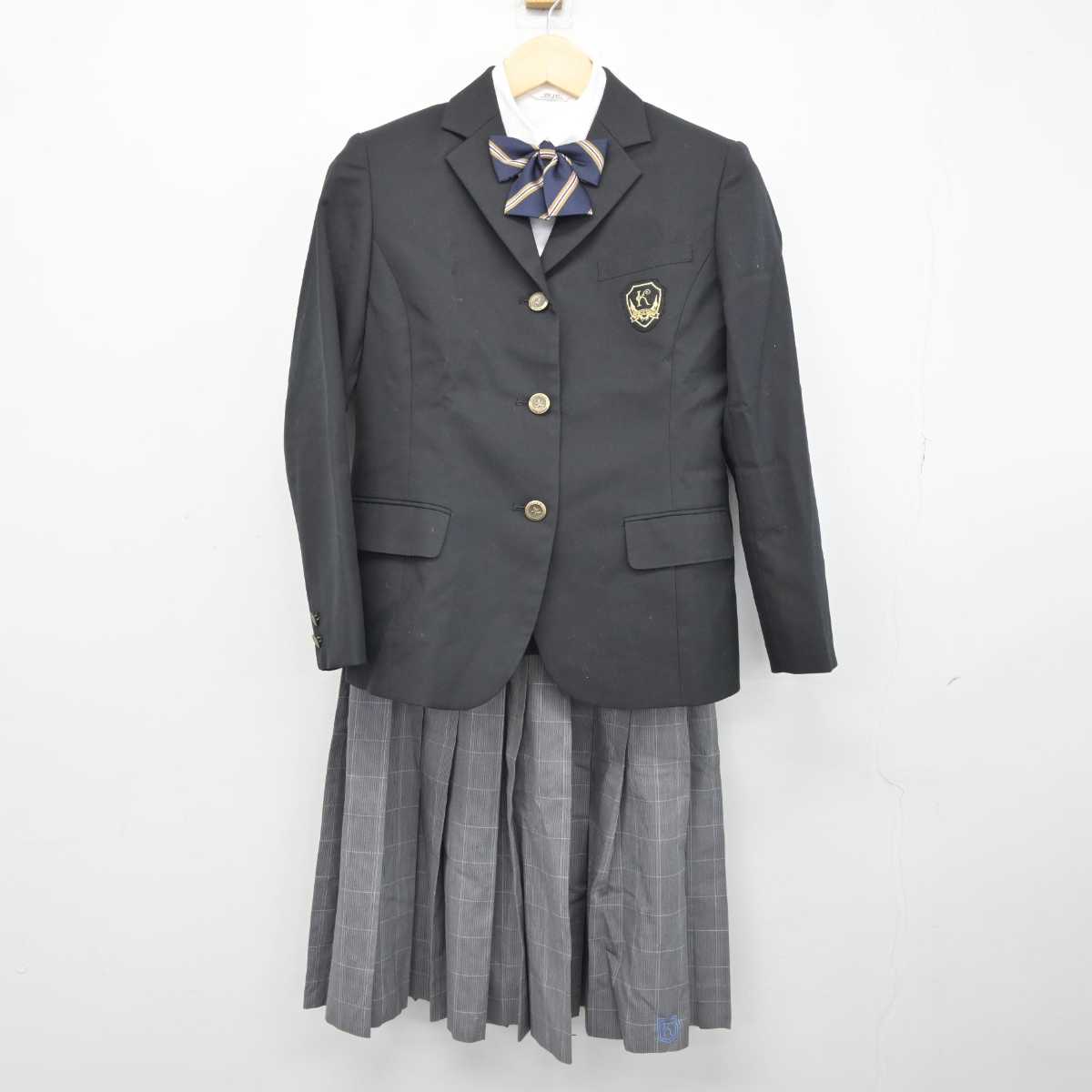 高校 制服 女子 中古】千葉県 四街道北高等学校 女子制服 2点 (ニットベスト
