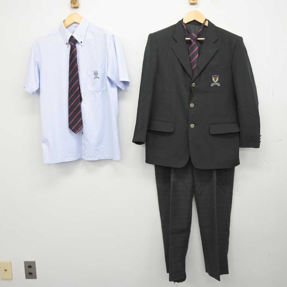 中古】千葉県 千葉黎明高等学校 男子制服 5点 (ブレザー・シャツ・ズボン) sf043274 | 中古制服通販パレイド