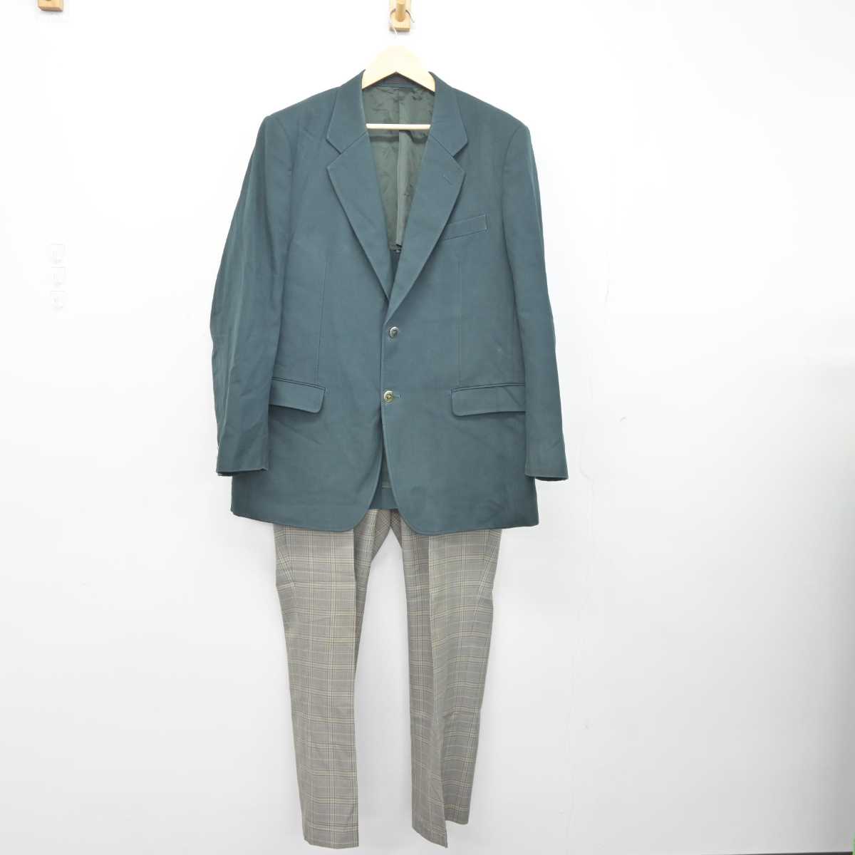 中古】北海道 札幌市立上篠路中学校 男子制服 2点 (ブレザー・ズボン  