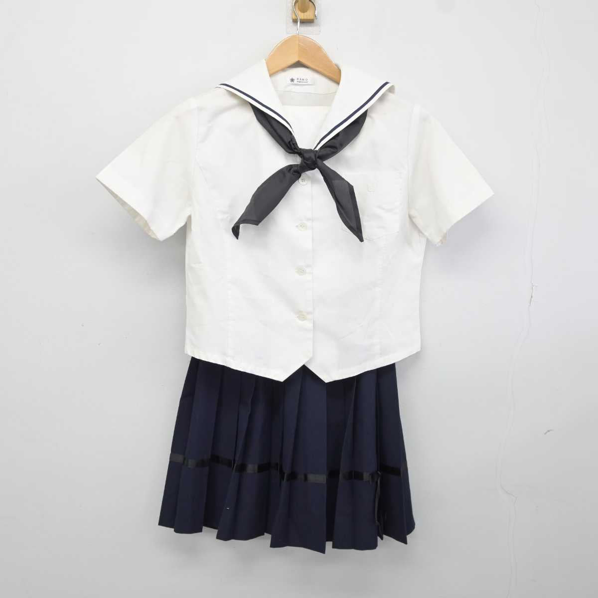 中古】岐阜県 加納高等学校 女子制服 3点 (セーラー服・スカート) sf043726 | 中古制服通販パレイド