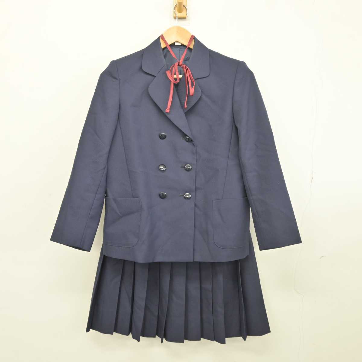 【中古】兵庫県 伊丹市立西中学校 女子制服 4点 (ブレザー・スカート) sf043734