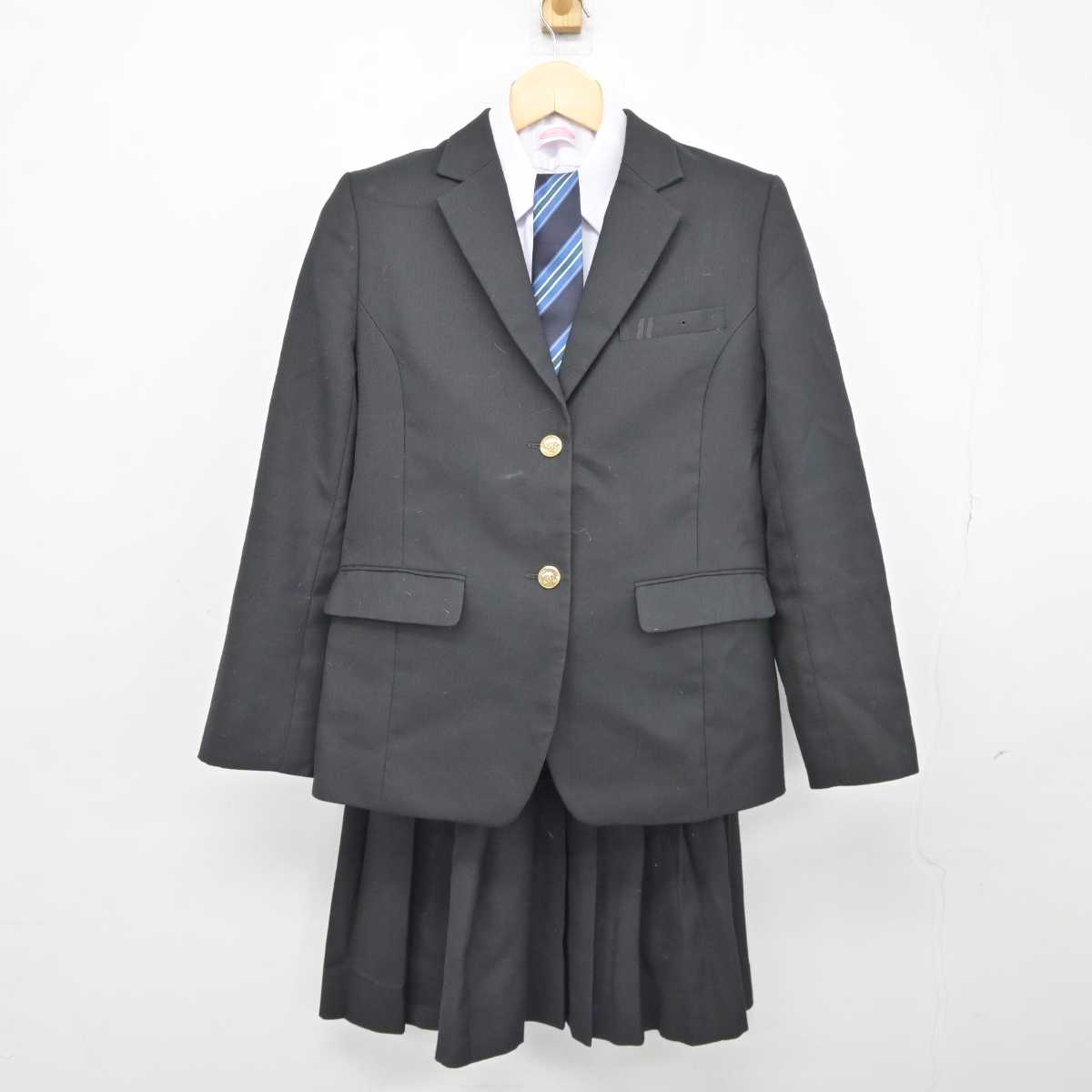 中古】千葉県 成東高等学校 女子制服 4点 (ブレザー・シャツ