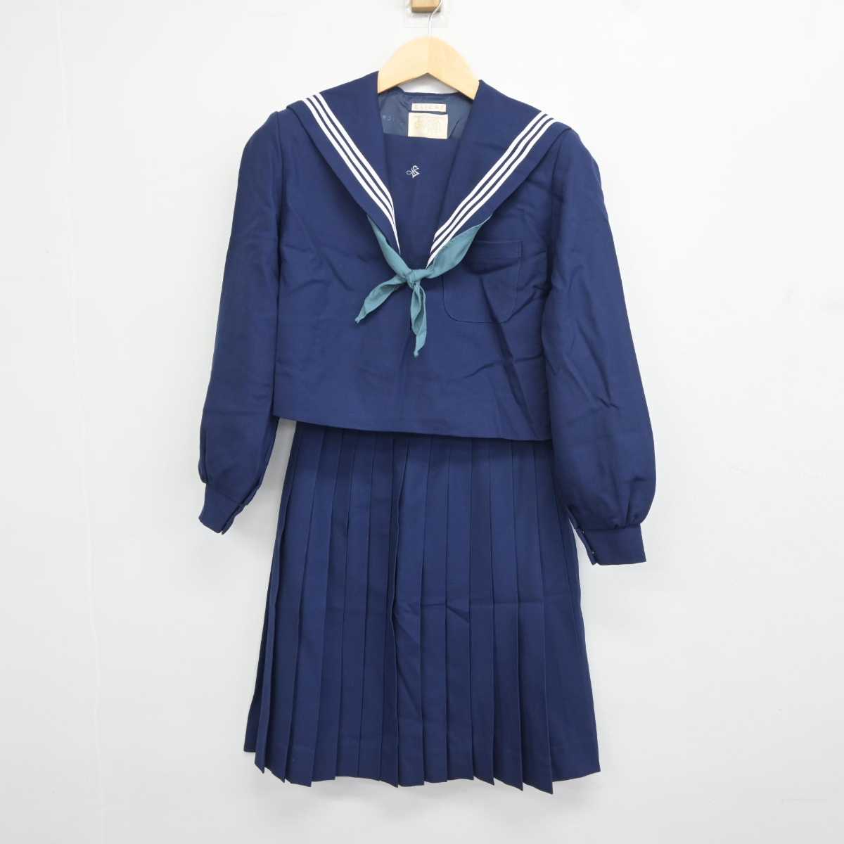 【中古】愛知県 愛知淑徳中学校高等学校 女子制服 3点 (セーラー服・スカート) sf043979