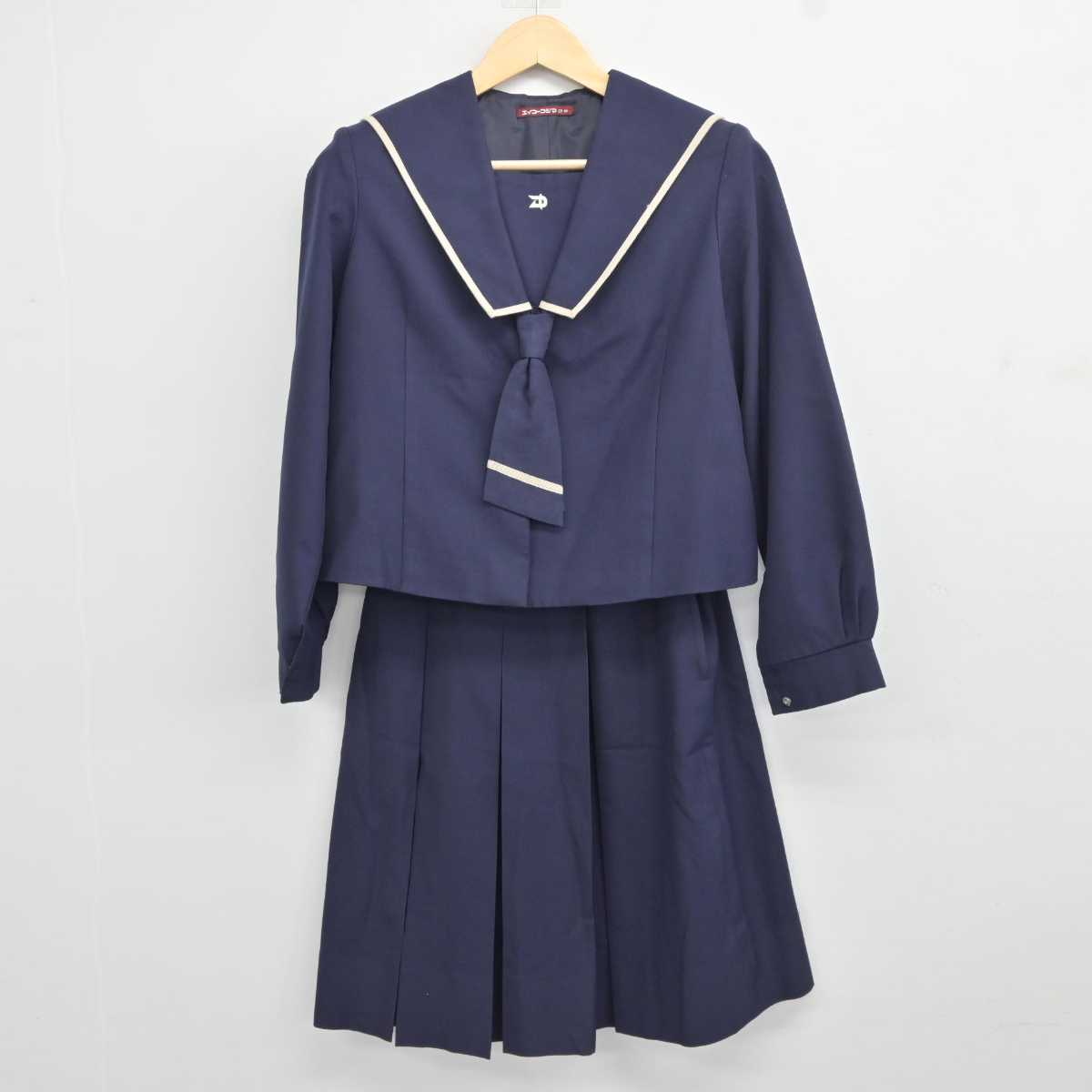 中古】和歌山県 高野口中学校 女子制服 3点 (セーラー服 中古】和歌山県 高野口中学校 女子制服 3点 (セーラー服