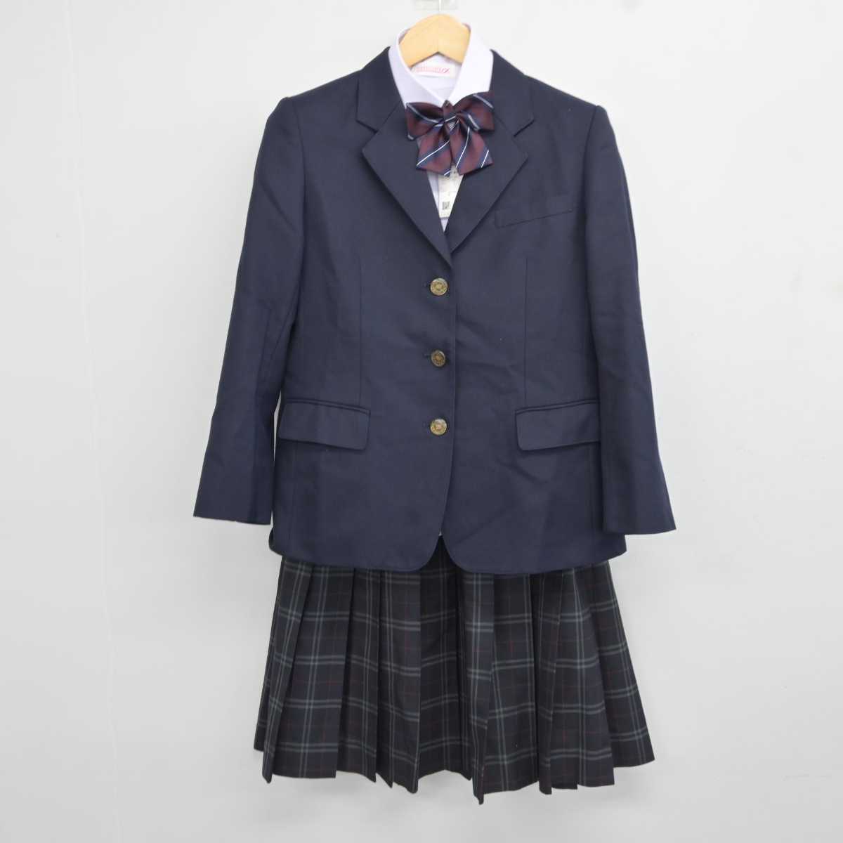 中古】千葉県 萱田中学校 女子制服 4点 (ブレザー・シャツ・スカート) sf044124 | 中古制服通販パレイド