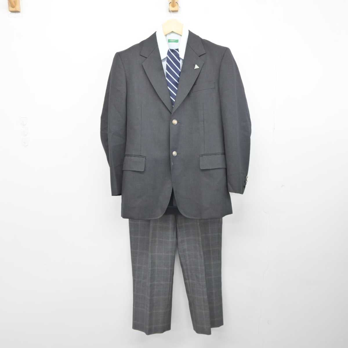 中古】茨城県 石下紫峰高等学校 男子制服 4点 (ブレザー・シャツ・ズボン) sf044185 | 中古制服通販パレイド