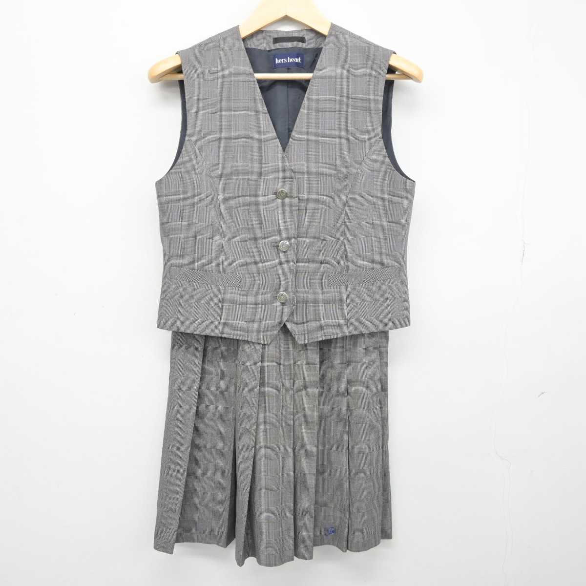 中古】香川県 石田高等学校 女子制服 2点 (ベスト・スカート) sf044444 | 中古制服通販パレイド