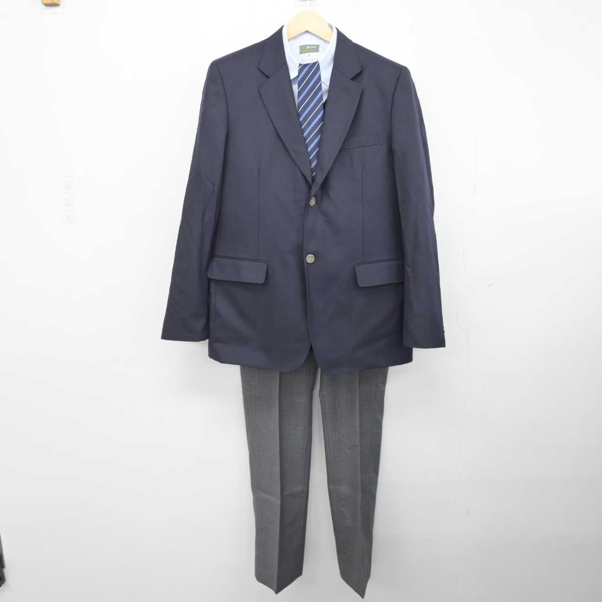 中古】 飛鳥未来高等学校 男子制服 5点 (ブレザー・ニット・シャツ・ズボン) sf044680 | 中古制服通販パレイド