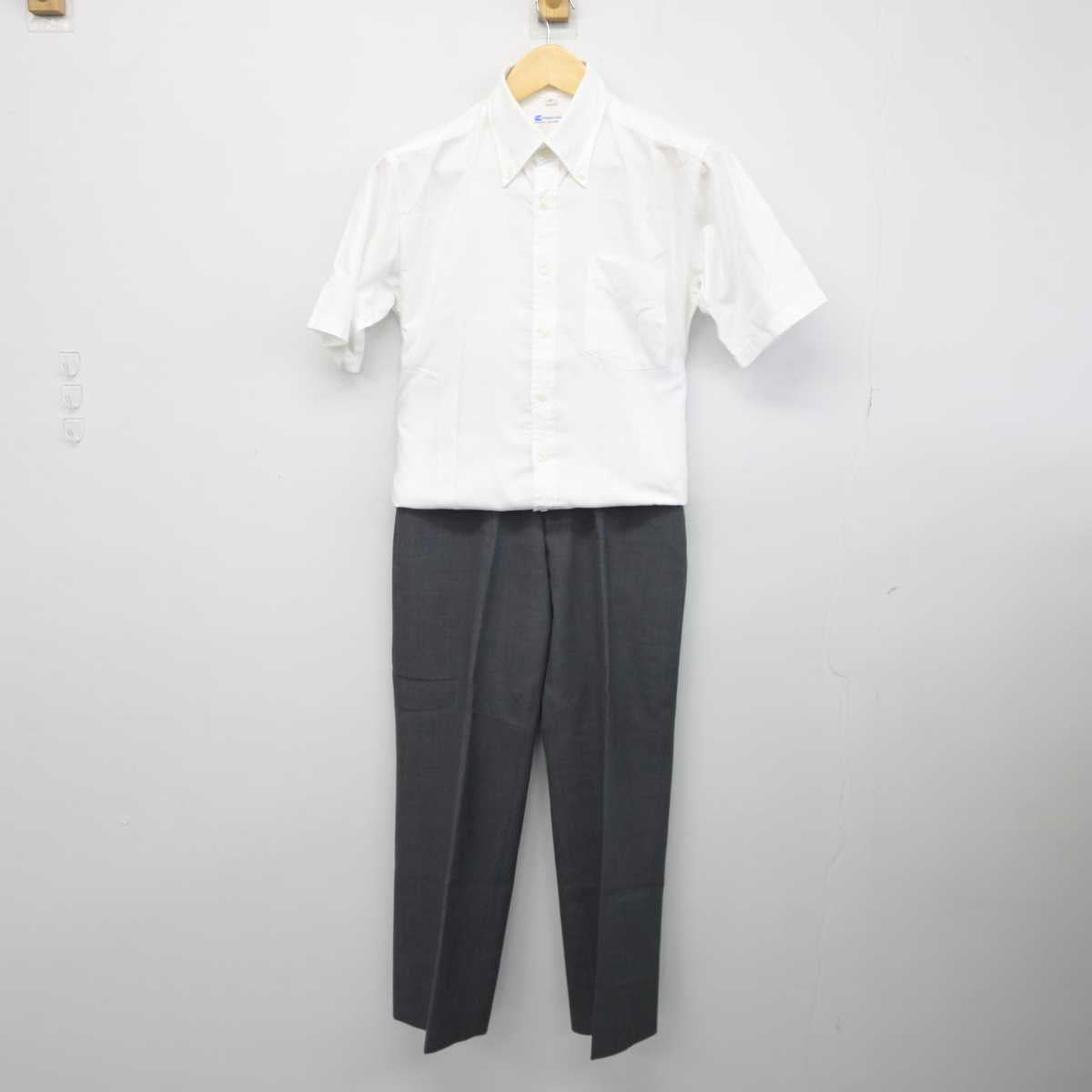 【中古】京都府 東山中学・高等学校 男子制服 3点 (シャツ・シャツ・ズボン) sf044756