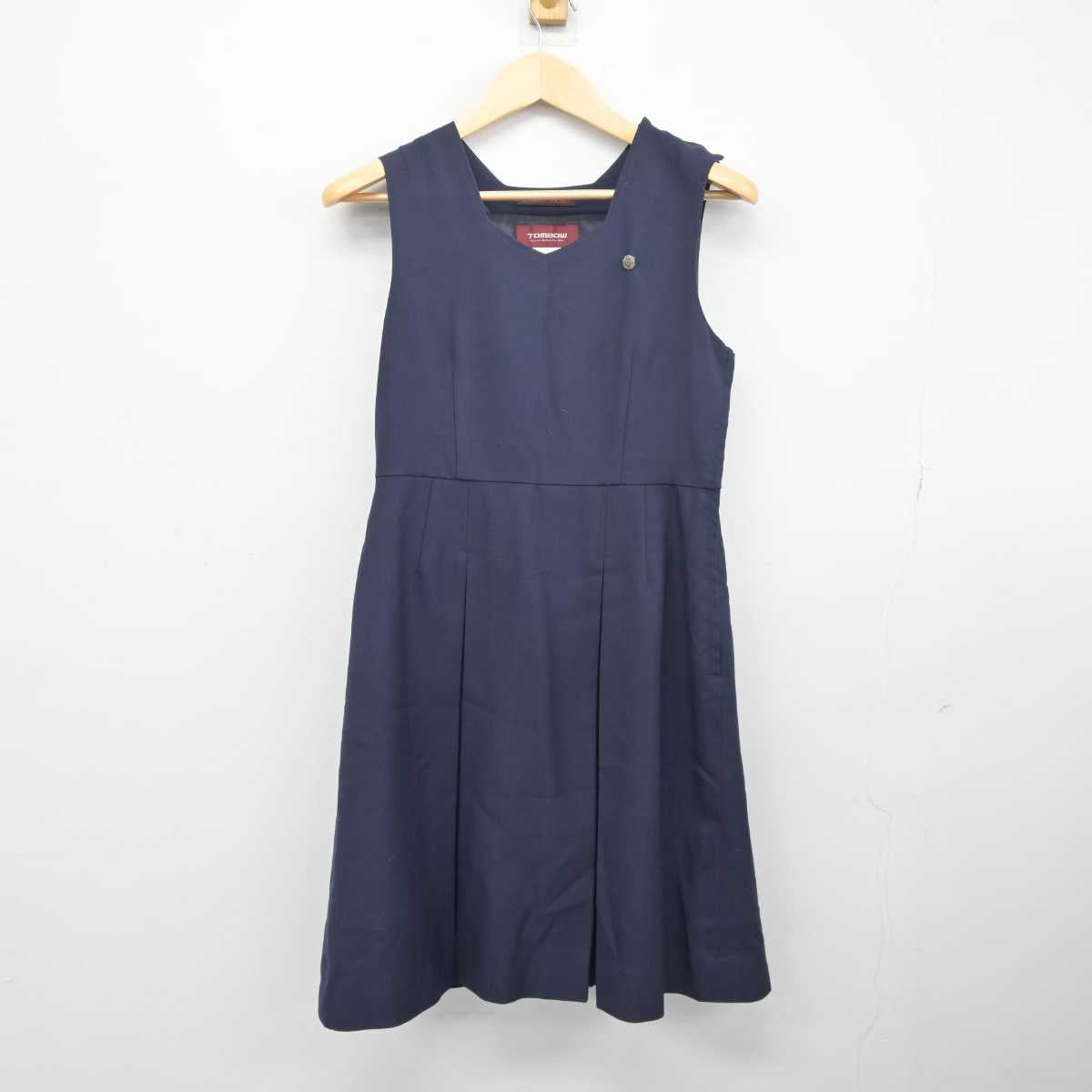 【中古】奈良県 奈良教育大学附属中学校 女子制服 2点 (ジャンパースカート) sf044766