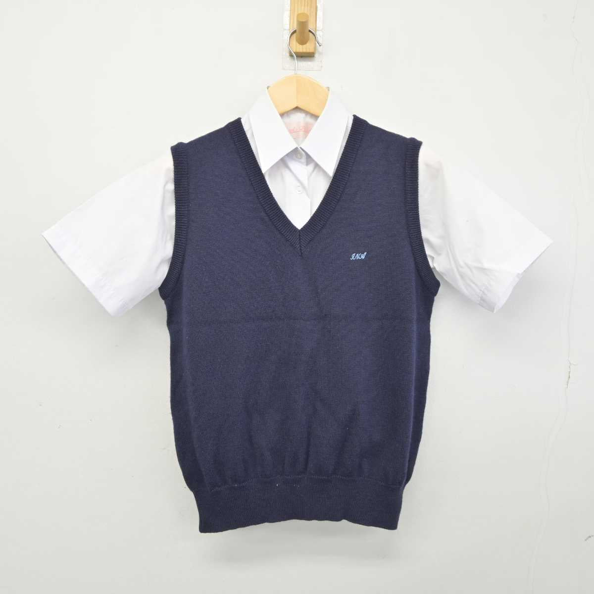 中古】埼玉県 伊奈学園総合高等学校 女子制服 2点 (ニットベスト・シャツ) sf044783 | 中古制服通販パレイド