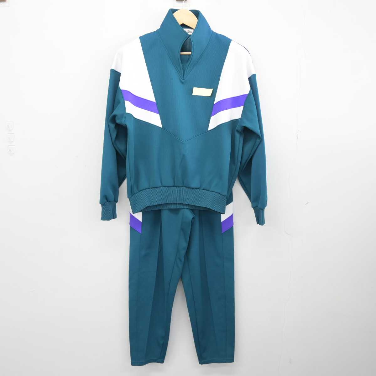 中古】千葉県 君津高等学校 女子制服 2点 (ジャージ 上