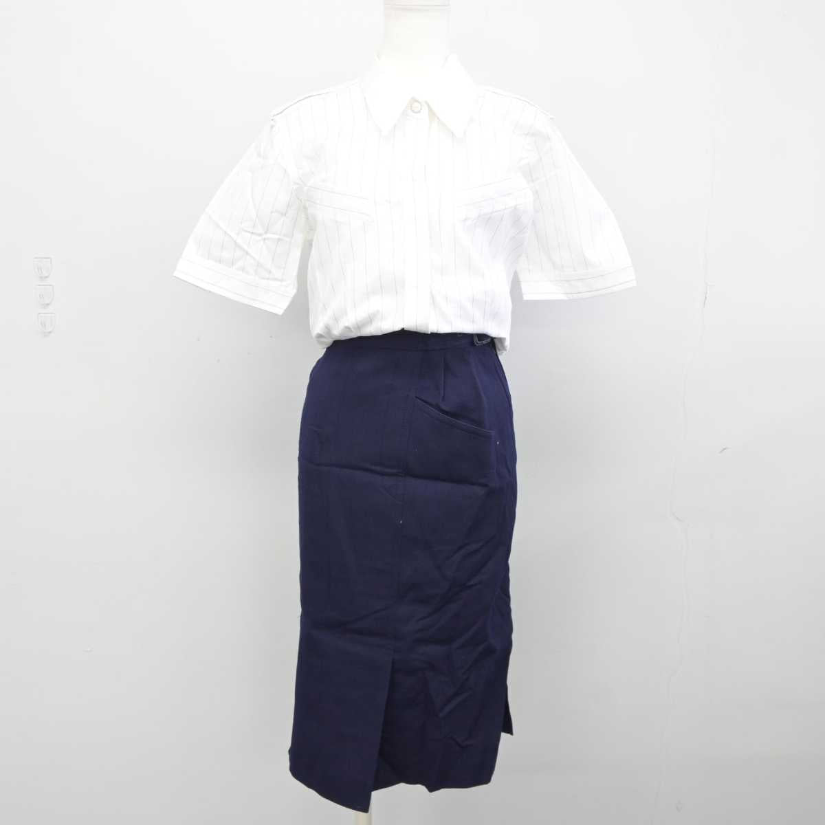 中古】 JAL 日本航空 女子制服 2点 (シャツ・スカート) sf045720