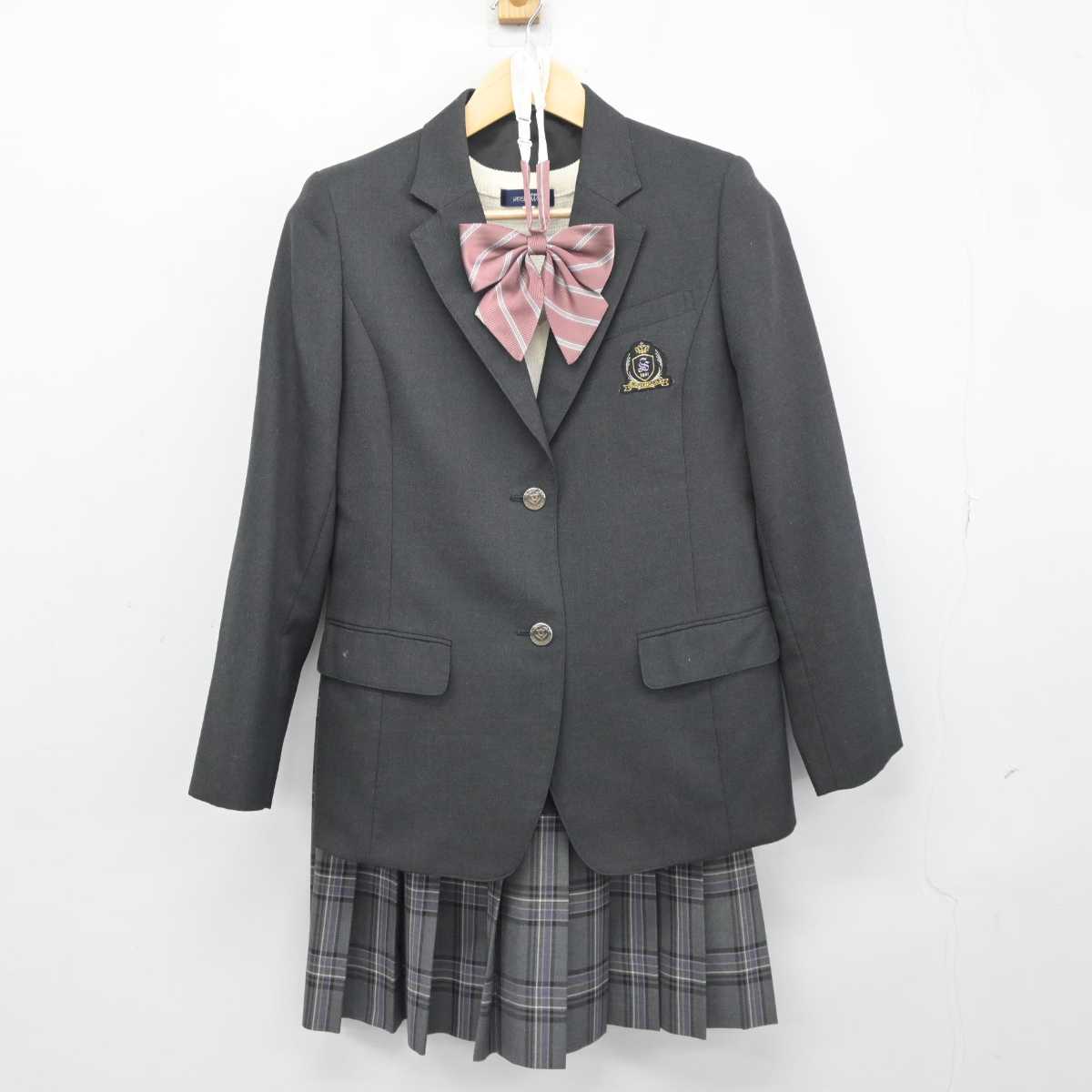 中古】神奈川県 横浜市立すすき野中学校 女子制服 5点 (ブレザー・ニットベスト・スカート) sf045862 | 中古制服通販パレイド